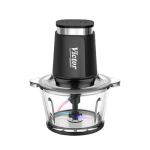 خردکن ویکتور مدل VK-1004CH اورجینال | خردکن پیرکس ۲ لیتری با موتور ۸۰۰ وات و تیغه نانو تیتانیوم - تصویر 2