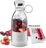شیکر فِرِش جوس اورجینال  Fresh Juice | میکسر شارژی قابل حمل 0.35 لیتر با تیغه ۴وجهی - تصویر 9