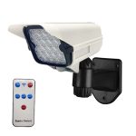 پرژکتور دیواری خورشیدی اورجینال طرح دوربین مداربسته مدل Pr-Cam | چراغ امنیتی سنسوردار